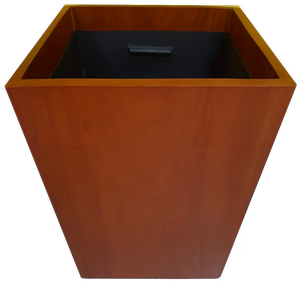 Macetas Nuevas, Modernas, Cuadradas, con Revestimiento de Madera Negra, Duraderas, Ecológicas, Resistentes al Agua, con Cubeta Interior Extraíble para Interiores - Product Image 1