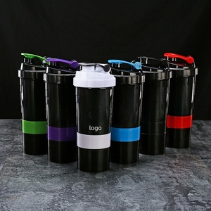 BPA Free Double Layer Sport <span class=keywords><strong>Shaker</strong></span> para Liquidificador Garrafa Custom Gym Plastic Gym Container para Proteína para Camping - Product Image 1
