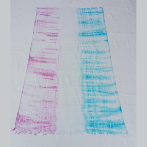 Bufandas de diseñador para mujer Tie-Die Digital Printed Modal Cotton Gorgeous Blue and Pink Versatile Colors Bulk Supply - Product Image 2