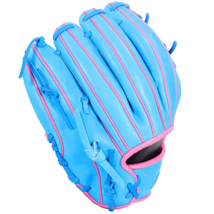 New style Professional Custom Baseball Softball <b>Gloves</b> New Design Genuine Leather Baseball Keeper <b>Gloves</b> Green Black - Product Image 2