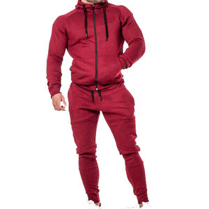 Sweats à capuche en coton d'été de couleur unie pulls 2 pièces pour hommes jogging sweats survêtement avec logo personnalisé pour adultes - Product Image 4