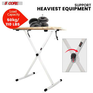 5 Core Keyboard <b>Stand</b> X Shape Height Adjustable Foldable Portable Key Board DJ <b>Controller</b> <b>Stands</b> - Product Image 5