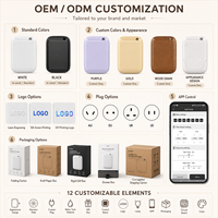 Diffuseur d'huiles essentielles sans eau mural autonome 400 ml avec écran LCD et commande tactile sans fil pour la maison et la salle de bain