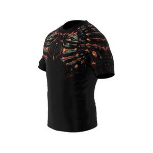 Impression par sublimation personnalisée BJJ MMA Jiu Jitsu séchage rapide évacuation de l'humidité éruptions cutanées respirantes demi-manche conception UPF50 bas prix - Product Image 4