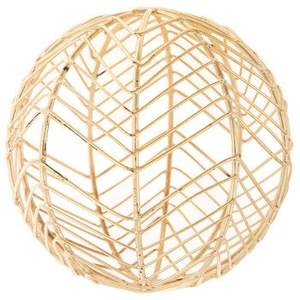 ลูกบอลตกแต่งทรงกลมทำจากไม้แก้วทำจากไม้เรซินโลหะสำหรับตกแต่งโต๊ะในบ้านไฮเอนด์ - Product Image 1