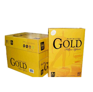 Comprar papel A4 dorado a granel, precio barato al por mayor, papel de copia blanco liso de alta calidad, material de impresión para oficina y escuela - Product Image 2