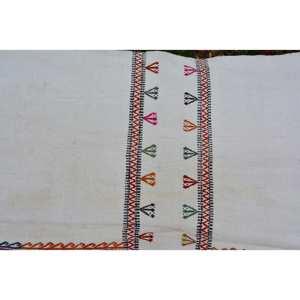 Alfombra de área turca Vintage de 2,3x14 pies, diseño de retazos rectangulares grandes, látex de lana de estilo blanco tradicional para decoración de habitación de pasillo - Product Image 4