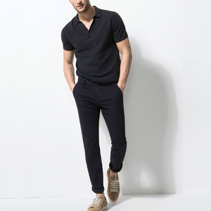 Polo de hombre bordado personalizado de algodón 100%, Piqué deportivo sólido a granel, ropa de trabajo promocional, Polo de diseño impreso barato - Product Image 1