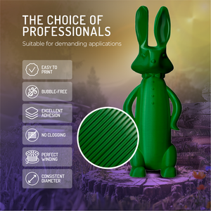 Filament d'imprimante 3D WINKLE PETG 1,75 mm 1 kg FDM Haute résistance aux chocs Impression facile Fabriqué en Europe Tolérance de 0,05 mm 220-240 - Product Image 4