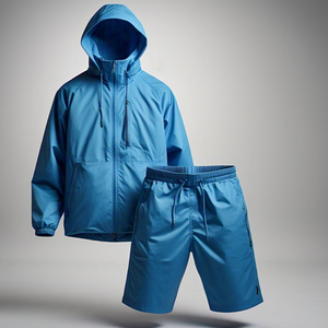 Chaqueta cortavientos Pantalones cortos de lluvia Pantalones impermeables Streetwear Chándales cortavientos para hombres - Product Image 2