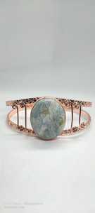 Shell and Tibetan Silver Bangles and Bracelets Custom Made As Per Clients Specifications for Resale Punk Style 14K Gold Plated - Product Image 2