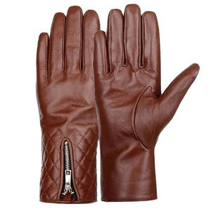 Gants de conduite en cuir véritable pour l'été, gants de moto en peau de mouton fins pour femmes, tous les doigts, mode, creux, non doublés - Product Image 2