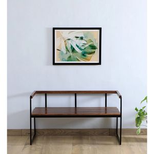 Buckley Stylish Traditional Home Furniture Black Metal <b>Settee</b> with Adjustable Design <b>for</b> Living Room - Product Image 1