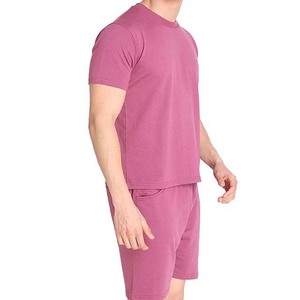 Survêtement de sport d'été décontracté pour hommes ensembles de deux pièces survêtements avec t-shirt à manches courtes et short ensembles avec logo personnalisé OEM - Product Image 3