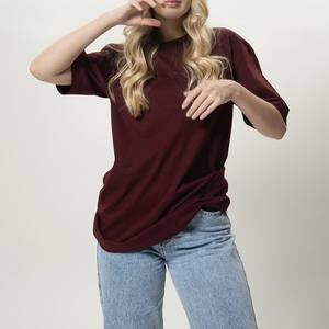 Vente en gros 100% coton T-shirt à col rond personnalisé unisexe de haute qualité col rond surdimensionné anti-rides impression numérique pour hommes - Product Image 3