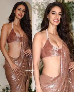 Saree indien Bollywood Style Glorious Premium Bollywood Sequance Saree, Saree de travail brodé avec chemisier de créateur pour femme - Product Image 2