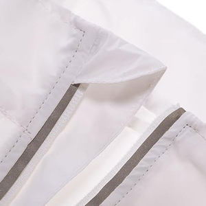 Chaleco de Seguridad con Cinta Reflectante, Tejido de Malla, Chaleco de Seguridad de Alta Visibilidad para Trabajo en Invierno, Chaleco de Seguridad Blanco - Product Image 3