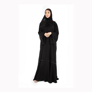 Solid Color New Arrival Style Ladies Abaya <b>Long</b> Sleeve Muslim <b>Dress</b> Embroidery Women Abaya for Sale - Product Image 6