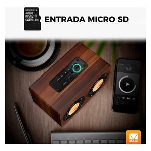 Bluetooth Speaker <b>Radio</b> Vintage Retro Portable Rechargeable - Assorted Colors - Product Image 6