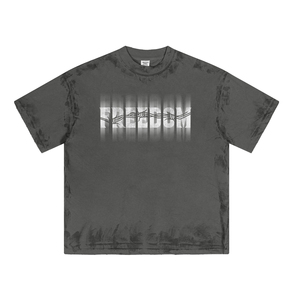 Nueva llegada hombres de alta calidad 100 algodón lavado ácido 250Gsm peso pesado Vintage hombres camiseta personalizada en blanco Vintage camiseta - Product Image 2