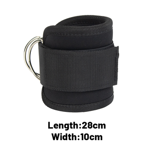 Attelle de cheville avec logo personnalisé, attelle de compression ajustable pour le soutien de la cheville avec anneaux en D, unisexe, manchon en cuir respirant - Product Image 5