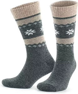 Calcetines largos hasta la rodilla de compresión de invierno unisex acolchado completo autocalentamiento térmico sin costuras antideslizante y poliéster antibacteriano - Product Image 3