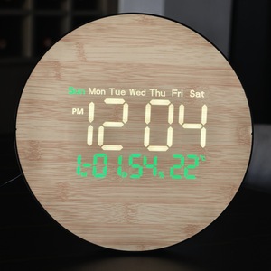 Horloge de table intelligente avec calendrier, veilleuse, affichage de la température et de l'humidité intérieures - Product Image 4
