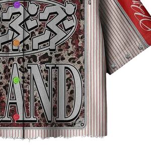 T-shirt court vintage délavé à l'acide pour hommes, coupe oversize, streetwear, sérigraphie décontractée, brodée, OEM service - Product Image 3