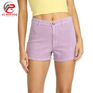 Pantalones cortos de verano clásicos para hombre personalizados, con cordón en la cintura, bolsillos laterales, pantalones cortos de pana de algodón vintage - Product Image 1