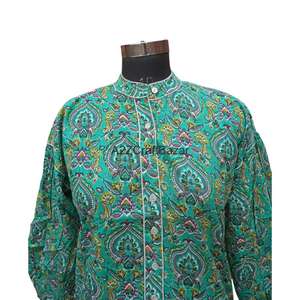 Women's Plus Size Half Sleeve <b>Mini</b> Dress O-Neck Handmade Cotton Button Digital Printing Floral Pattern <b>Vintage</b> Romantic Fit Hole - Product Image 2