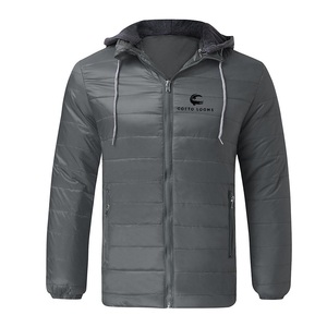 Nueva chaqueta acolchada cálida con capucha de moda de alta demanda para hombre personalizada ligera OEM ODM moda Premium 2025 prendas de vestir exteriores con estilo - Product Image 1