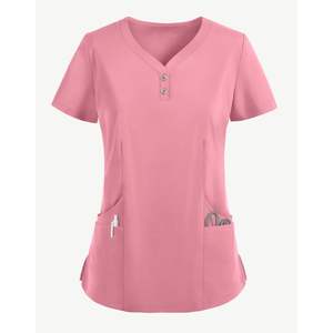 Uniforme de salon de spa pour femmes de coupe moderne ensemble de haut et de pantalon d'infirmière logo personnalisé vente en gros d'ensemble de gommage à bas prix pour hôpitaux médicaux - Product Image 2