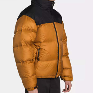 Manteau d'hiver léger pour hommes toile broderie avant à capuche respirant imperméable confortable ajustement sport Camping tous les jours - Product Image 2