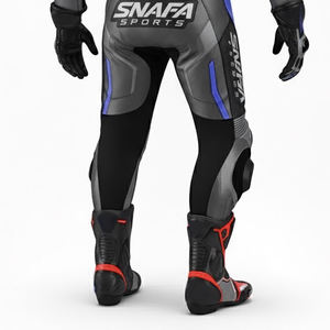 Traje de Motociclismo de Cuero para Hombre, Traje de Carreras de Motociclismo Protector de Alta Calidad, Trajes de Cuero de Motociclismo de la Mejor Calidad - Product Image 6