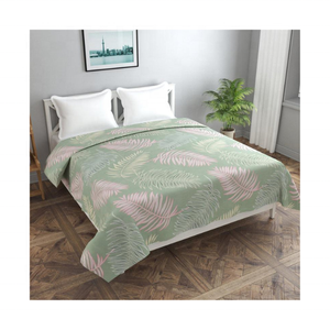 Funda de edredón King bordada de algodón 100% con certificado GOTS de alta calidad hecha en la India con tinte Natural y detalles impresos a mano - Product Image 1