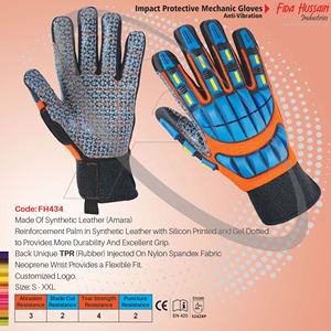 Guantes mecánicos personalizados de protección contra impactos de alta calidad para uso diario 2024 Guantes mecánicos al por mayor Guantes de cuero de Pakistán - Product Image 2