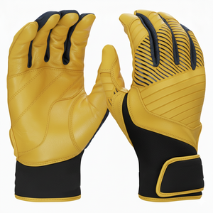 Gants de baseball en gros avec logo personnalisé de couleurs avancées, résistants à l'abrasion, amortissant les chocs, durables, ventilés, gants de frappe pour le softball - Product Image 5