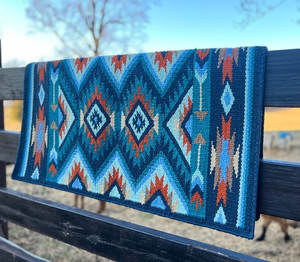 Couverture de selle pour cheval de spectacle western, design néo-zélandais, fabrication artisanale, matériau écologique, doublure en polaire, taille personnalisable - Product Image 4