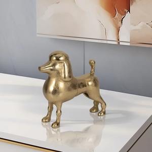 Mesa decorativa blanca de diseñador con acento en soporte de metal dorado Centro de mesa moderno hecho a mano para espacios contemporáneos - Product Image 2