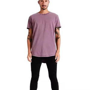 T-shirts pour hommes de haute qualité en gros, 100 % coton biologique, col rond, coupe ample, écologiques, délavés à l'acide, séchage rapide, vêtements tendance - Product Image 1