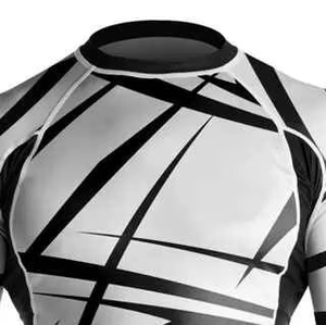 Sublimation Printed Quick Dry Men Rash Guard in Custom Logo MMA Training Rash Guard Grappling Jiu Jitsu BJJ Rashguard - Product Image 3