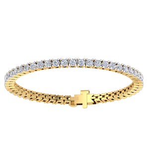 Trendy VS Clarity Lab Grown 7,51 Ct Diamond Tennis Bracelet para mujer 18K Gold Classic Bangles EF Color
Joyería de alta calidad - Product Image 1
