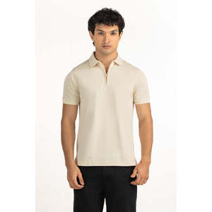 เสื้อโปโลผู้ชายทรงปกติ ผ้าถัก คอปักลาย  ลายทางเรียบ  ใส่สบาย  ผสมสแปนเด็กซ์  รับผลิตแบบ ODM - Product Image 1