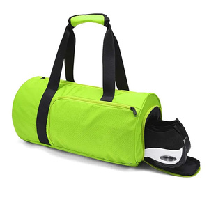 Mess Sports OEM Custom Logo Nylon 30L-40L Sneaker Wet Dry Separation Shoe <b>Compartment</b> Oval Fitness Organizer Sport Gym Duffle - Product Image 2