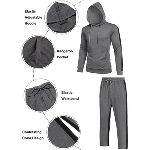 Conjuntos de joggers personalizados, chándal, ropa deportiva para hombre, conjuntos de ropa de entrenamiento, gimnasio, chándal cómodo para hombre, OEM/ODM - Product Image 5