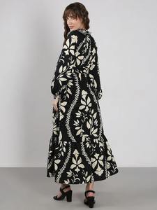 Vestido largo de algodón hecho a mano indio personalizado novia boda Vestido de luna de miel regalo mujer elegante vestido de fiesta regalo para ella - Product Image 4