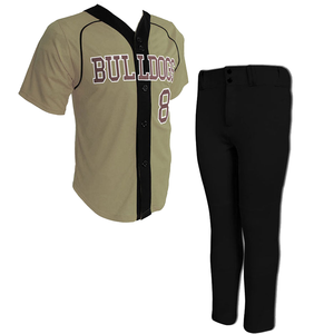 Uniformes de béisbol y softbol de alta calidad, colores personalizados con bordado, venta directa de fábrica, servicio OEM - Product Image 4