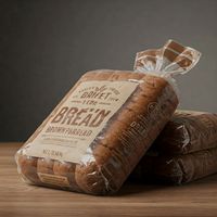 Sacs sous vide en polypropylène (PP) et PET laminés, imprimés en rotogravure, 0,5 kg, transparents, refermables avec fermeture éclair, qualité alimentaire, marque GRV