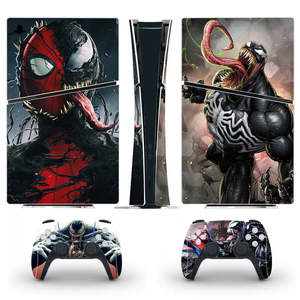 Funda Protectora Digital de Alta Calidad con Diseño de Spiderman para PS5 Slim, Vinilo Impermeable, Inalámbrica, con Función de Huella Dactilar, Incluye Bolsa - Product Image 3