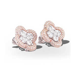 Boucles d'oreilles en diamant Lily Luck - Product Image 4